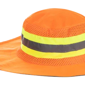 Hi-Viz Brimmed Bush Hat c/w Reflective Strip