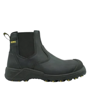 Rebel Crazy Horse Safety Boot - STC - Black