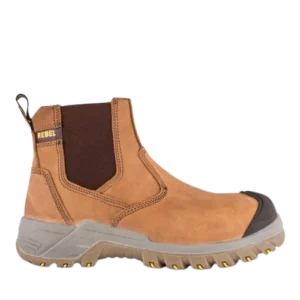Rebel Crazy Horse Safety Boot - STC - Tan