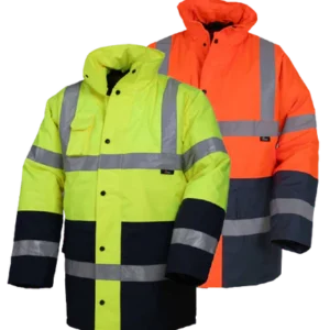 Hi-Viz Two-Tone Reflective Safety Parka Jacket