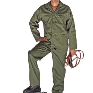 Vulcan 65/35 Polycotton Acid Resistant Conti Jacket - Olive Green