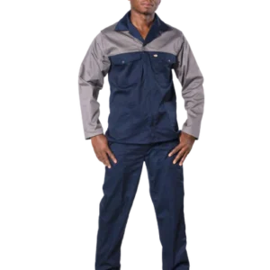 Vulcan 65/35 Polycotton Two Tone Conti Jacket - Navy/Grey