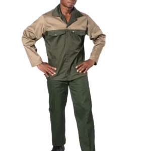 Vulcan 65/35 Polycotton Two Tone Conti Jacket - Olive/Khaki