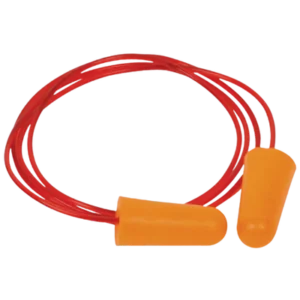 PU Foamed Corded Disposable Earplug - Box of 100